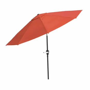 10-дюймовый зонт для патио с легким поворотом и автоматическим наклоном, поддерживающий и удерживающий солнцезащитный пляжный зонт, дождевик для сада