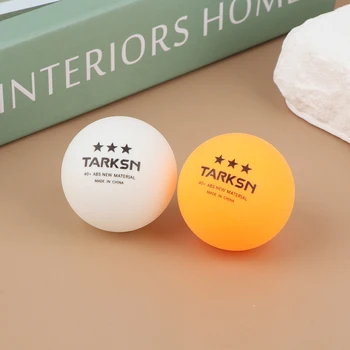 10 шт. Мячи для настольного тенниса из АБС-материала, 3 звезды, 40 + мм, пластиковые желто-белые мячи для пинг-понга для тренировок с мячом для настольного тенниса