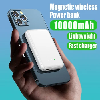 10000 мАч Магнитный Беспроводной Power Bank Для iphone 13 12 Mini 13Pro 12Pro Max Для Magsafe Power Bank Внешний Аккумулятор мобильного телефона