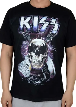 11 Дизайнов, Винтажная классическая футболка Rock KISS, 3D Череп, фитнес,панк, хэви-метал, Рокер для скейтбординга, Camiseta