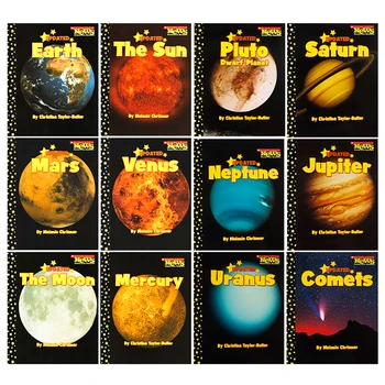 12 Книг/комплект Scholastic Внутренняя Внешняя Солнечная система, Дети, Изучающие Естественные науки, Познание, Книга Манги на английском языке для детей