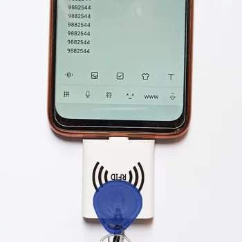 125 кГц, брелок TK4100 T5577, низкочастотный крошечный размер, RFID OTG, Android-телефон, интерфейс USB Type-c, считыватель ID-карт