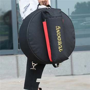 14-дюймовая сумка для малого барабана С хлопковыми барабанными палочками и подставкой для ударного инструмента Водонепроницаемый Оксфордский портативный рюкзак