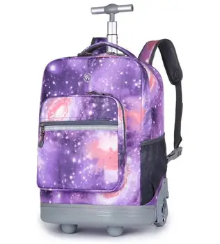 18-дюймовые рюкзаки на колесиках для девочек, школьная сумка на колесиках для подростков, сумки-тележки для средней школы для мальчиков, сумка-ранец на колесиках, тележка
