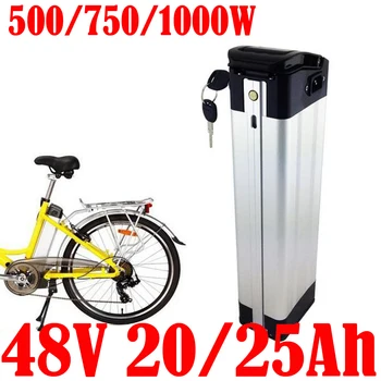 18650 ячейка 48v Silver Fish ebike аккумулятор 48v 20ah 25ah 30ah электрический велосипед литий-ионный аккумулятор 500w 750w 1000w электрический велосипед