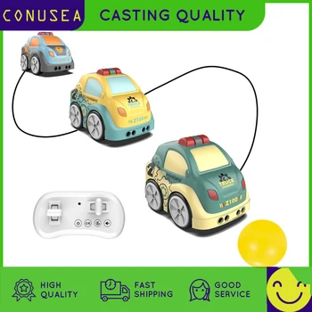 2,4 Г, волшебный мультяшный интеллектуальный датчик, электрический радиоуправляемый автомобиль с дистанционным управлением, мини-машинки, музыкальные игрушки для мальчиков, детский Рождественский подарок