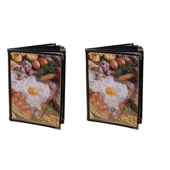 2 Прозрачные обложки для меню ресторана для кафе-бара формата А4 в книжном стиле 8 Страниц 16 просмотров