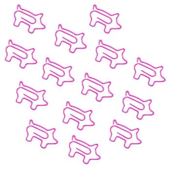 20 шт./лот, милая розовая свинья, Скрепка-закладка, офисные аксессуары, канцелярские принадлежности, школьные принадлежности, украшения для дома