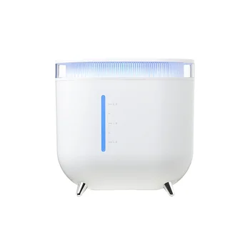 2L Высокообъемный Увлажнитель воздуха Для Очистки Воздуха, Диффузор Эфирного масла для Ароматерапии с Атмосферным Освещением для Спальни Белого Цвета