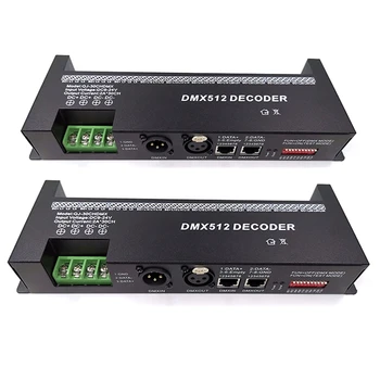 2X 30-канальный RGB DMX512 Декодер, Контроллер светодиодной ленты, 60A DMX-Диммер, ШИМ-драйвер, Вход DC9-24V 30CH