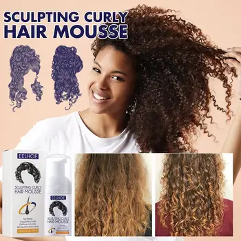 30 мл Мусса Для Завивки волос Natural Curl Boost Sculpting Hair Bounce Cream для Женского Восстановления Эссенция Для Завивки Волос Elasting V3C9