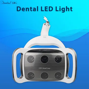 6 Светодиодных ламп для работы с стоматологическим оборудованием, Стоматологическое кресло, светодиодная лампа без тени, с индукционной клиникой, светодиодная лампа для отбеливания зубов