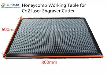600x800 мм Сотовый настольный лазерный станок Honey Comb CO2 Лазерный Гравер для резки стальной сетки для тиснения Автомат для резки