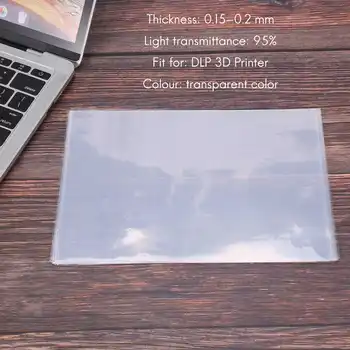 8ШТ 140x200 мм SLA/LCD FEP Пленка Толщиной 0,15-0,2 мм для Фотонной смолы DLP 3D-принтера