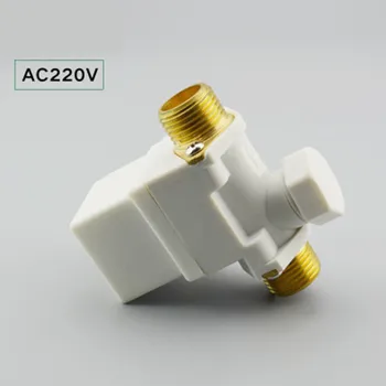 AC 220V Вода Воздух N/C Нормально закрытый Электромагнитный клапан открытого давления 1/2 