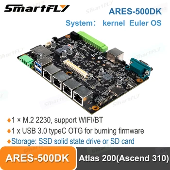 ARES-500DK Комплект Платы разработки Huawei Ascend 310 Atlas200 DK Edge Вычислительный модуль Euler OS Поддержка WIFI/BT