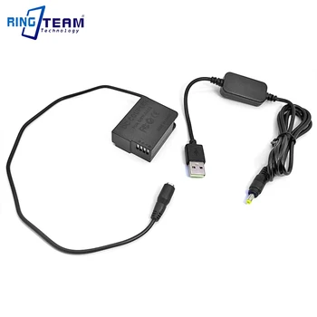 DMW DCC8 + 2x USB Кабель Power Bank Подходит для Panasonic DMC-FZ1000 FZ200 FZ300 G7 G6 G5 GH2 GH2K GH2S GX8 G80 G81 G85 Камера BLC12