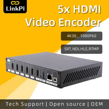 [ENC5-V2] HDMI Кодировщик-декодер 4K 1080P NDI HX SRT RTMP RTSP Прямая трансляция IPTV IPCam