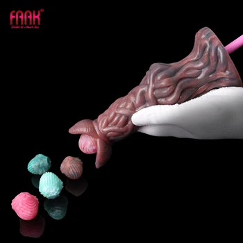 FAAK Fantasy Knot Яйцекладущие Игрушки для анального секса Откладывают яйца Фаллоимитаторы Анальная пробка Силиконовые Вагинальные шарики Игры для взрослых Женские Мастурбаторы