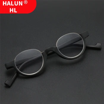 HALUN HL Классические круглые HD очки для чтения, женские очки в индивидуальной оправе, мужские очки + 1,0 ~ + 4,0 2804