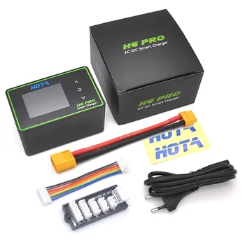 HOTA H6 Pro DC 700 Вт/AC 200 Вт Интеллектуальное зарядное устройство/разрядник IPS-дисплей для 1 ~ 6s LiHV/LiPo/LiFe/Lilon 1 ~ 16S Nicd/NiMH аккумулятор