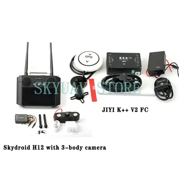 JIYI K ++/K3A Pro Пульт дистанционного управления Skydroid H12 с Трехкорпусной камерой для сельскохозяйственного дрона