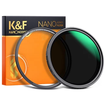 K & F Concept Nano-X Магнитный Переменный Фильтр объектива ND8-ND128 ND с Регулируемой Нейтральной Плотностью для Объектива камеры 49 67 72 77 82 мм