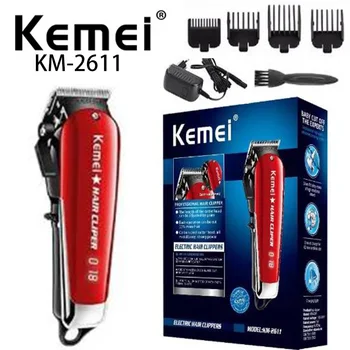 Kemei KM-2611 Перезаряжаемая Электрическая Машинка для стрижки Волос, Триммер для волос, Профессиональный Триммер для салона Большой мощности для мужчин