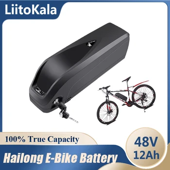 LiitoKala 48V 12Ah Hailong Cells E-bike Литиевая батарея Для Bafang USB Порт Мощный Аккумулятор Для Преобразования Электрических Велосипедов