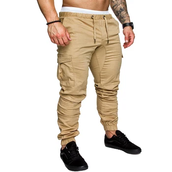 M-5XL Повседневные мужские брюки, Модные шаровары-карго в стиле хип-хоп с большим карманом, Спортивные брюки, Мягкие мужские Джоггеры для бега Трусцой, Мужские брюки, панталоны