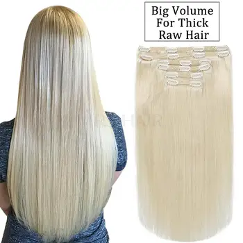 MRSHAIR 240 г, Заколка Для Наращивания Волос, Платиновый Блонд, 60 Натуральных Натуральных человеческих Волос Для наращивания, можно нагревать машиной Remy