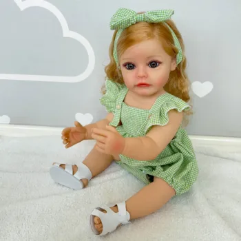 NPK 55 см Возрожденная Кукла для маленьких Девочек SueSue, Силиконовая Водонепроницаемая Игрушка для Купания, Ручная Роспись с 3D-эффектом, Видимые вены