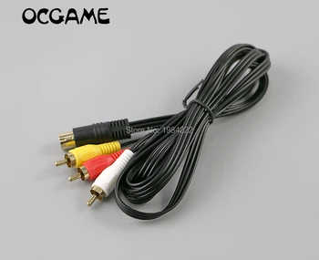 OCGAME Высококачественное Позолоченное Покрытие 1,8 М 6 футов Аудио-Видео AV-кабель для системной консоли SEGA Saturn SS 20 шт./лот