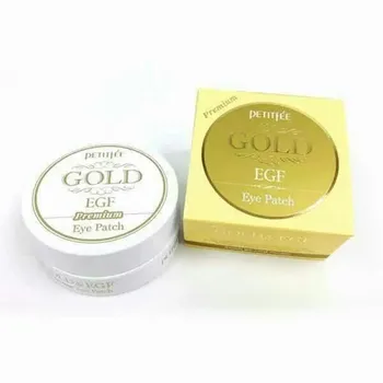PETITFEE Premium Gold EGF Eye Patch 60 шт. Маска для глаз с блестящей кожей, маска для глаз без Возрастных Темных кругов