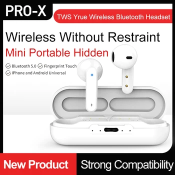 PRO-X TWS Беспроводные Наушники Bluetooth V5.0 Наушники Спортивный Микрофон Музыкальные Затычки Для Ушей От Пота HD Стерео Универсальная Гарнитура