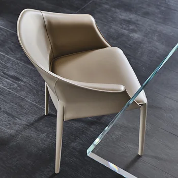 Q8, итальянское легкое роскошное седло, дизайнерская модель, высококачественное кожаное кресло для переговоров в гостиничном клубе, кожаное седло d