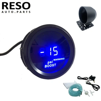 RESO-Черный 2 “Цифровой измеритель давления 0-30 фунтов на квадратный дюйм с турбонаддувом со свободным креплением 52 мм