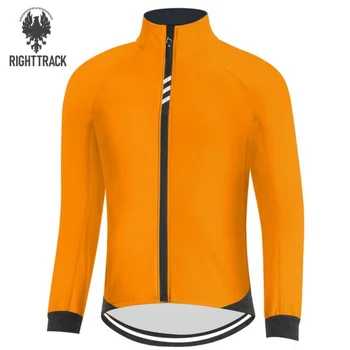 RIGHTRACK Мужская Зимняя Велосипедная майка GoreStyle, Флисовая куртка с длинным рукавом, Дешевая и веселая велосипедная одежда