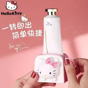 Sanrio Hello Kitty Соковыжималка для зубной пасты Уход за лицом Держатель для Очищающего Средства Ручной Работы Соковыжималка для Тюбиков зубной пасты Прокатный Дозатор Для ванны