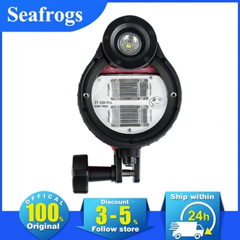 Seafrogs ST-100 Pro Водонепроницаемая вспышка для камеры, стробоскоп для A6500 A6000 A7 III RX100 IV V, подводные корпуса, чехол для дайвинга