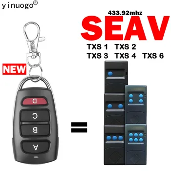 SEAV TXS 1 2 3 4 6 Пульт Дистанционного Управления Гаражными Воротами 433 МГц Фиксированный Код SEAV Пульт Дистанционного Управления Открывателем Гаражных Ворот Беспроводной Ключ-Передатчик