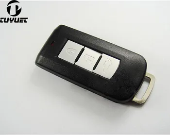 Smart Remote key shell 3 Кнопки для Mitsubishi Lancer 9 10 Outlander 2013 ASX Чехол Для ключей Автомобиля Брелок Заготовки + Лезвие Аварийного ключа