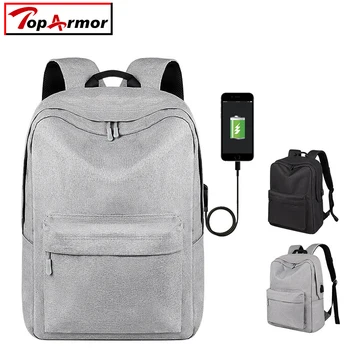 USB Зарядка 15,6-дюймовый Рюкзак для ноутбука, Водонепроницаемый рюкзак для деловых Поездок, багажная сумка