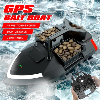 V020 Sonar Smart 40 Точек GPS Автоматический Возврат Радиоуправляемая лодка-приманка 2 кг Загрузка 500 м С ночными огнями Для Рыбалки Загрузка Автоматический Круиз