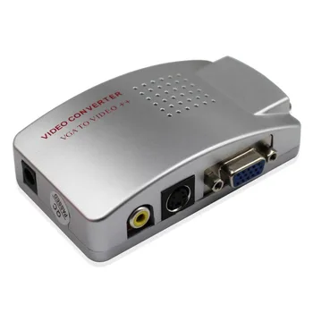 Wiistar VGA-AV RCA конвертер VGA-AV S Video видеоадаптер Распределительная коробка TV PC 1080P Бесплатная доставка