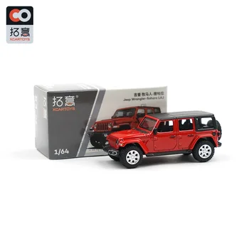 XCARTOYS 1:64 Jeep Wrangler Sahara Красный, литая под давлением Имитационная модель, Игрушки для автомобилей