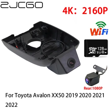 ZJCGO 2K 4K Автомобильный Видеорегистратор Dash Cam Wifi Передняя Камера заднего Вида 2 Объектива 24h парковка для Toyota Avalon XX50 2019 2020 2021 2022
