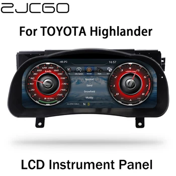 ZJCGO Автоаксессуары 12,3 “ЖК-дисплей Приборная Панель Измерительный Экран для Toyota Highlander Kluger 2015 2016 2017 2018 2019