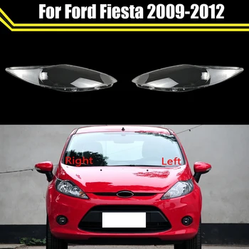 Автомобильные Передние фары С Прозрачной крышкой, абажуры, Маски в виде корпуса лампы, Колпачки для линз в виде корпуса фары Для Ford Fiesta 2009 2010 2011 2012