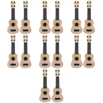Аксессуары Модели гавайских гитар для малышей Детские игрушки Музыкальный инструмент Гитара Для начинающих Маленькая имитация Гавайских гитар Деревянная Детская